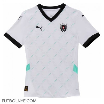 Camiseta Austria Visitante Equipación para mujer Eurocopa 2024 manga corta Camiseta Austria Visitante Equipación para mujer Eurocopa 2024 manga corta